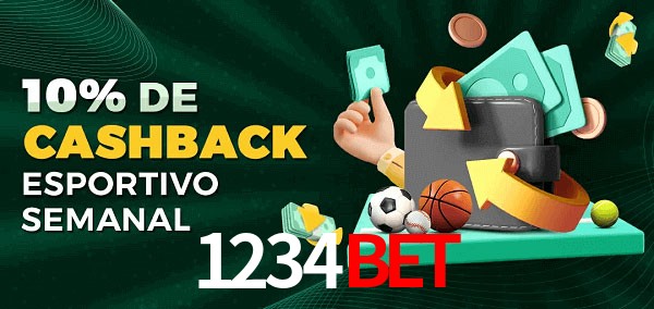 10% de bônus de cashback na 1234BET